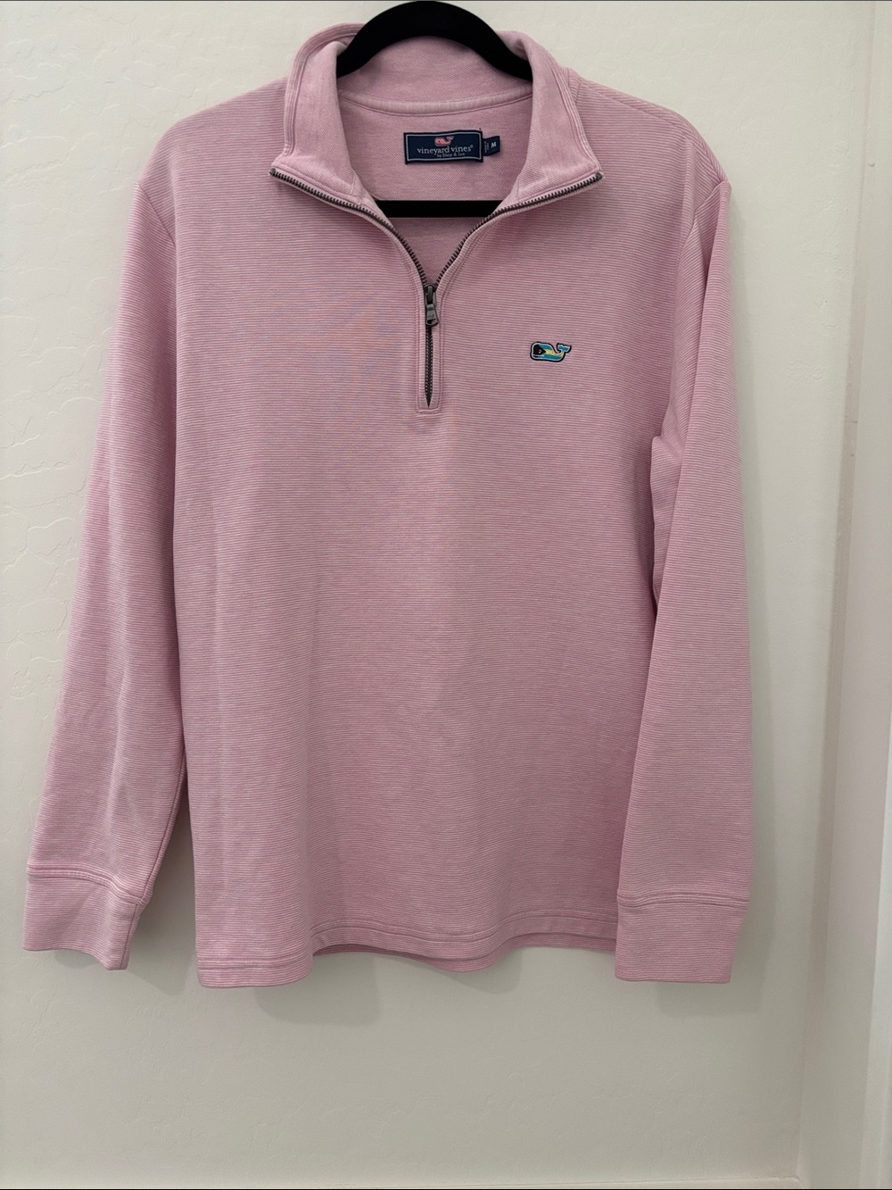 Vineyard Vines Light Pink Quarter-Zip Pullover